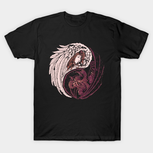 Yin Yang V2 T-Shirt by DesignsbyReg